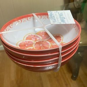 Brand New Set C&C Multicolor Bowl 7.5”